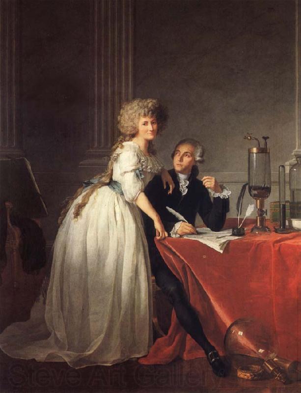 Jacques-Louis David Antoine-Laurent Lavoisier and His Wife Norge oil painting art